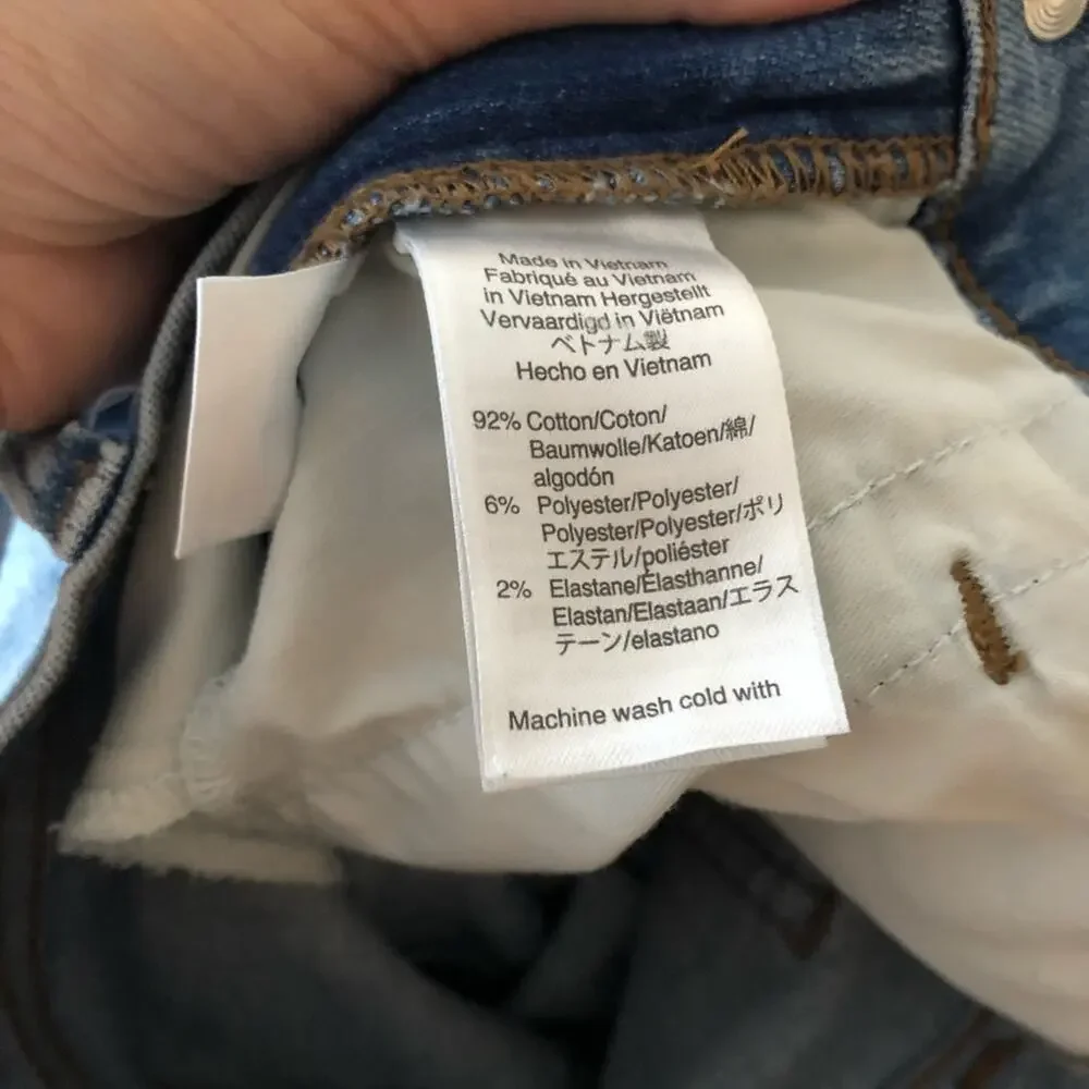 J. Crew Vintage Straight Jeans with Released Hem